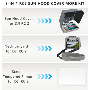 Amazear <span class=keywords><strong>3</strong></span> in 1 Update SunshadeリモートコントローラーSunhoodカバーRC <span class=keywords><strong>2</strong></span>/RC用画面とボタンのドローンアクセサリーを保護する - Product Image 3