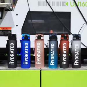 Botella de Agua Deportiva de Plástico de Alta Calidad con Marcador de Tiempo para Estudiantes - Product Image 3