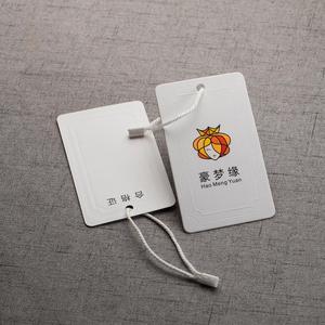 Etiquetas colgantes personalizadas para ropa con logotipo de marca, etiquetas colgantes personalizadas al por mayor para ropa, tarjetas de precio de papel para prendas de vestir - Product Image 2