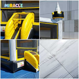 Castillo Inflable Blanco <span class=keywords><strong>de</strong></span> Mármol <span class=keywords><strong>de</strong></span> Lujo, Grado Comercial, 13x13 pies, para <span class=keywords><strong>Alquiler</strong></span> en Eventos Elegantes - Product Image 4