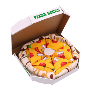 Chaussettes en boîte <span class=keywords><strong>Pizza</strong></span> 4 paires dans une boîte Chaussettes au design personnalisé Chaussettes fantaisie en boîte <span class=keywords><strong>Pizza</strong></span> drô<span class=keywords><strong>les</strong></span> - Product Image 5