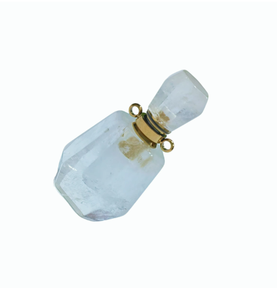 Collier pendentif en cristal de quartz transparent rechargeable, flacon de parfum, breloque en pierre précieuse, vente en gros OEM direct usine - Product Image 5