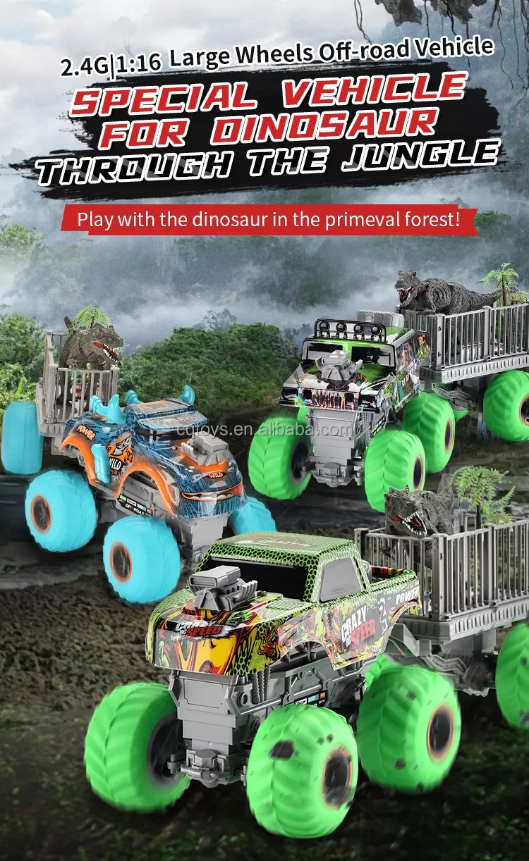2022 RC Dinosaur Transport Truck - High Speed off-Road Toy