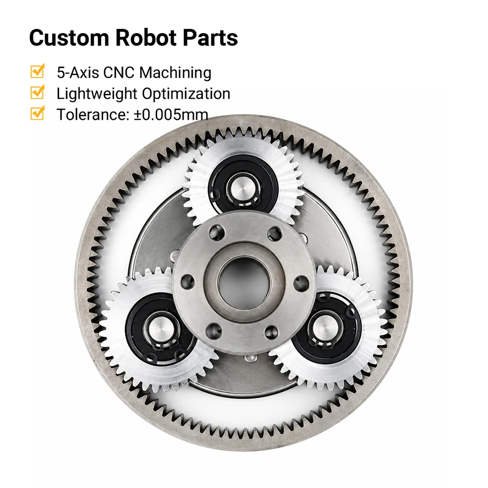 Custom High Precision Robotic Planet Carriers CNC Machining Parts For Intelligent Humanoid Robot Spare Parts