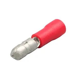 red blue yellow 22-16AWG 16-14AWG 12-10AWG pre-insulated PVC insulation male plug Bullet shaped wire terminal