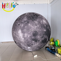 Nouveauté Ballon Planète Gonflable Planètes Gonflable Lune Ballon Géant Gonflable Led Éclairage Lune pour la Décoration,