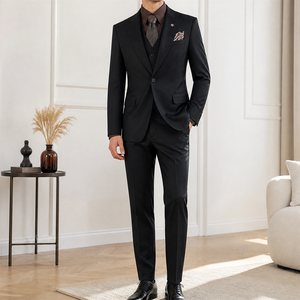 <span class=keywords><strong>Costume</strong></span> homme slim fit style italien, ensemble 2 pièces, un bouton, pour <span class=keywords><strong>mariage</strong></span>, cérémonie, affaires, bureau, veste blazer et pantalon - Product Image 2
