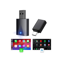Bon marché OEM ODM OBM W18 16 Mo 64 Mo Double WIFI 2025 Adaptateur Plug & Play Adaptateur sans fil CarPlay Android Auto