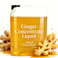 Extrait concentré de gingembre jaune de haute pureté, liquide soluble dans l'eau pour assaisonnement des aliments en conserve, matière première certifiée Halal