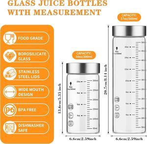 Gobelet shaker en verre givré personnalisé avec logo, 350 ml, 500 ml, verre borosilicate de qualité alimentaire, gobelet mélangeur pour suppléments, poudre de matcha - Product Image 6