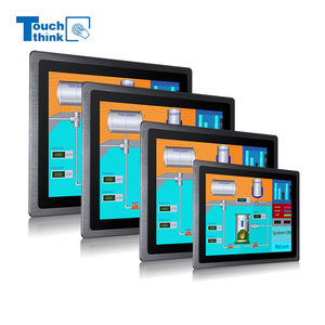 Ngoài trời 15.6/19/21.5 inch độ sáng cao IP65 màn hình cảm ứng màn hình LCD siêu mỏng Máy tính công nghiệp phụ kiện Bảng điều khiển gắn Kết Một + - Product Image 1