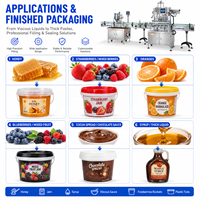 Máquina Automática para Llenado de Botellas y Frascos de Miel, Mayonesa, Mermelada, Crema de Chocolate, Salsa de Tomate, Hummus, Jarabe Líquido