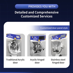 Máquina Italiana para Helado Duro, <span class=keywords><strong>Congelador</strong></span> de Gelato para Sorbetes, Sherbets y Yogur Helado - Product Image 3