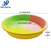 Moule à gâteau rond en silicone de 8 pouces, antiadhésif, résistant à la chaleur, de qualité alimentaire, couleur arc-en-ciel, facile à démouler, pour la pâtisserie en cuisine
