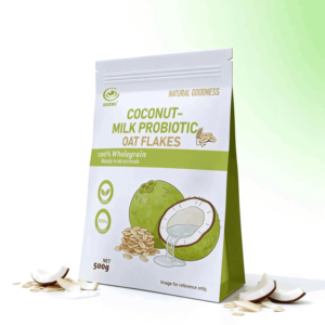 Copos de Avena Probióticos <span class=keywords><strong>con</strong></span> Leche de Coco, Cereal Instantáneo <span class=keywords><strong>para</strong></span> el Desayuno, Alto en <span class=keywords><strong>Fibra</strong></span>, <span class=keywords><strong>para</strong></span> Niños y Bebés, Alimento Saludable - Product Image 2