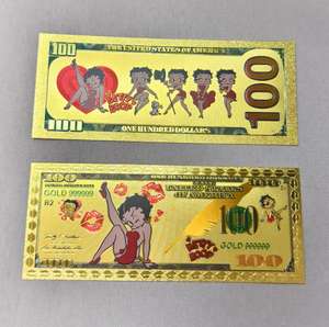 기념 단체 선물 기념품 베티 붐 금도금 호일 지폐 - Product Image 3