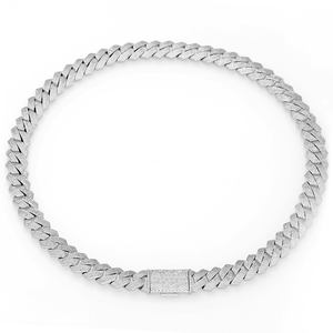 Nuoya 15 מ "מ 4 שורות יהלום prong קוואן שרשרת חוליות נשים היפ הופ עלה זהב מצופה זהב בציפוי שרשרת cz אבן מיאמי קובן - Product Image 6