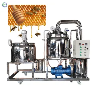 0.5 Ton Honey Preheating Mixing Filtering Concentrating Honey Refining Machine Honey Processing Plant