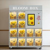 Distributeur automatique de fleurs haut de gamme AIT avec écran tactile de 22 pouces, refroidissement par compresseur, gestion basée sur le cloud, options de paiement multiples