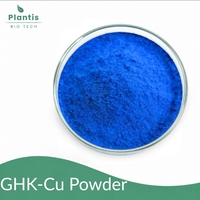 Poudre de peptide de cuivre bleu de qualité cosmétique GHK-Cu 99% CAS 49557-75-7 GHK-Cu Peptide de cuivre