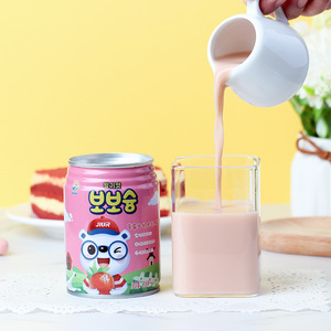 Jiur dâu tây có hương vị sữa uống New OEM nhãn hiệu riêng mềm trái cây đồ uống để bán - Product Image 2