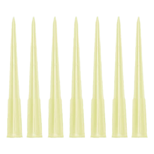 Embouts de pipetteur liquide universels en plastique scientifique jaunes 200 µl - Product Image 1