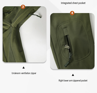 Veste softshell légère pour homme, personnalisée, doublée de polaire, à capuche, résistante à l'eau, coupe-vent pour la randonnée hivernale, vestes d'extérieur