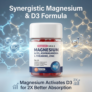 Gomitas de Magnesio y Vitamina D3 Personalizadas ODM para la Salud Diaria y el Apoyo Muscular, Marca Privada, Fábrica OEM - Product Image 4