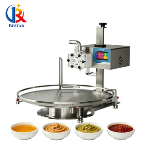 Machine de remplissage quantitative pour liquides épais, crèmes, lotions, yaourts, sauces, pâtes de <span class=keywords><strong>poire</strong></span>, beurre de cacahuète, huiles comestibles, ketchup - Product Image 1