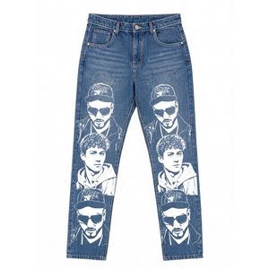 Pantalones de Hombre de Alta Calidad, Personalizados, a la Moda, 100% Algodón SDL, Peso Medio, Estilo Hip Hop, Cintura Alta Elástica, Sólidos, Impermeables, Transpirables y de Secado Rápido - Product Image 1