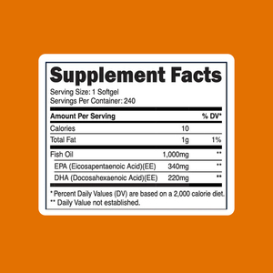 La fornitura di fabbrica 1000mg di olio di pesce Softgels con Omega-3 EPA DHA aiuta a sostenere l'integratore alimentare per la salute del cuore - Product Image 2