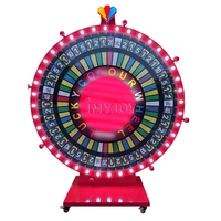 Roue de la Fortune Géante Promotionnelle à LED Électrique 360 Degrés pour Tirage de Loterie, Bingo et Prix Chanceux