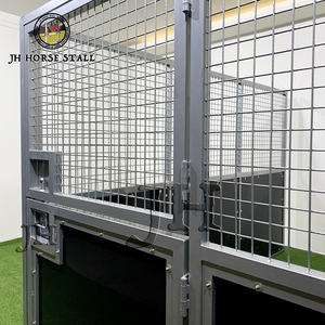 Structure en acier galvanisé à chaud 3x6m Écurie de chevaux de luxe en extérieur avec toit Abri pour chevaux pour enclos Équipement équestre - Product Image 4
