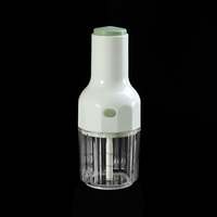 Handmatige plastic eco-vriendelijke mini-voedselprocessor/hakselaar voor fruit, groenten, knoflook, uien en peper, 450 ml capaciteit