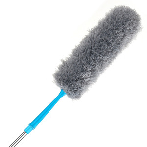 Telescopic Glass Cleaner With Squeegee And Scrubber For Window Cleaning Stainless Steel Handle - Product Image 3