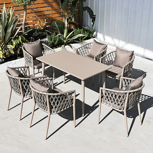 Juego de Mesas y Sillas de Comedor Modernas Nórdicas y Duraderas para Exteriores, para Patio, Jardín, Villa, Terraza, Cafetería - Product Image 2