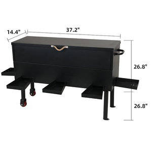 Jh-Mech đứng miễn phí Hươu ăn Thùng xách tay trọng lực Hươu trung chuyển nhiệm vụ nặng nề săn bắn kim loại 55 gallon Hươu trung chuyển - Product Image 3