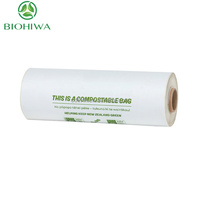 100% Composteerbare Produceren Zak Maizena Pbat Pla Biologisch Afbreekbare Eco Plastic Producten Zak Op Rol Voor Supermarkt