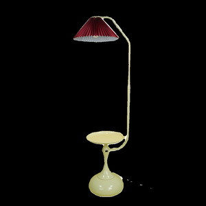 Lámpara de Pie de Diseño Plegable Estilo Nórdico Crema para Sala de Estar, Sofá, Dormitorio, Lectura, Mesa de Centro, Carga de Teléfono - Product Image 3