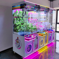Máquina de grúa de garra de Arcade que funciona con monedas de construcción de tablero grande Máquina de juego de garra de muñeca compatible con Google Pay y Apple Pay