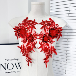 Aplique de Flores Bordado con Lentejuelas 3D, Aplique Decorativo Hecho a Mano con Cuentas Doradas <span class=keywords><strong>para</strong></span> <span class=keywords><strong>Vestidos</strong></span> de Novia y Accesorios <span class=keywords><strong>para</strong></span> Sombreros - Product Image 5