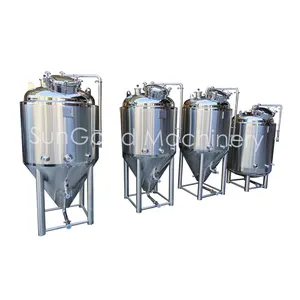 Equipamento cônico de fermentação de cerveja, equipamento de fermentação de 1000l para tanque de fermentação