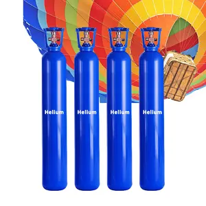 Industrial 50l 5N High pure helium-gas blue cylinder helium gas for balloons