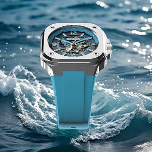 Reloj Cronógrafo Mecánico de Lujo de 42 mm, Resistente al Agua hasta 5 ATM, para Hombre, Cuadrado, Automático, con Movimiento Japonés 8215 - Product Image 3
