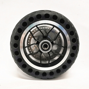 Roue solide à frein à disque de 8 pouces, plaque de frein à disque 200x50, assemblage de 110 mm, <span class=keywords><strong>pneu</strong></span> solide en nid d'abeille - Product Image 4