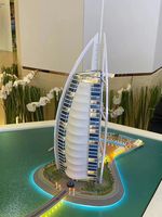 Maqueta a Escala de Edificio Emblemático de la Ciudad, Modelo en Miniatura de Alta Precisión para Exhibición y Regalo Empresarial