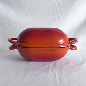 Marmite <span class=keywords><strong>en</strong></span> <span class=keywords><strong>fonte</strong></span> émaillée pour rôtir et cuire le pain, pot <span class=keywords><strong>en</strong></span> métal, outil de cuisson pour la maison et les restaurants - Product Image 1