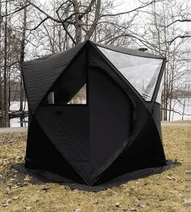 Tente de sauna extérieure isolée ignifuge OEM en tissu Oxford avec fenêtre transparente en TPU résistante au froid et <span class=keywords><strong>cheminée</strong></span>, pour 3-4 personnes - Product Image 3