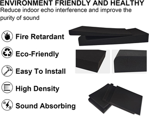 Tấm cách âm âm thanh chuyên nghiệp miếng đệm cách ly cho phòng thu âm cải thiện cách âm và sân khấu gian hàng trang trí - Product Image 6