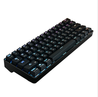 Keyboard Mekanikal Kunci BT 61 Nirkabel, Kabel USB LED Sumbu Backlit untuk Desktop